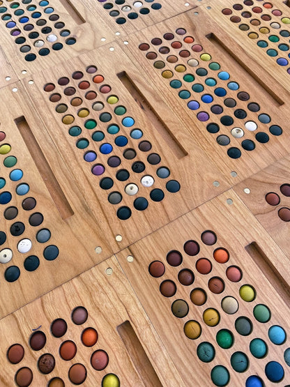 44 mini ecopods in a wooden palette