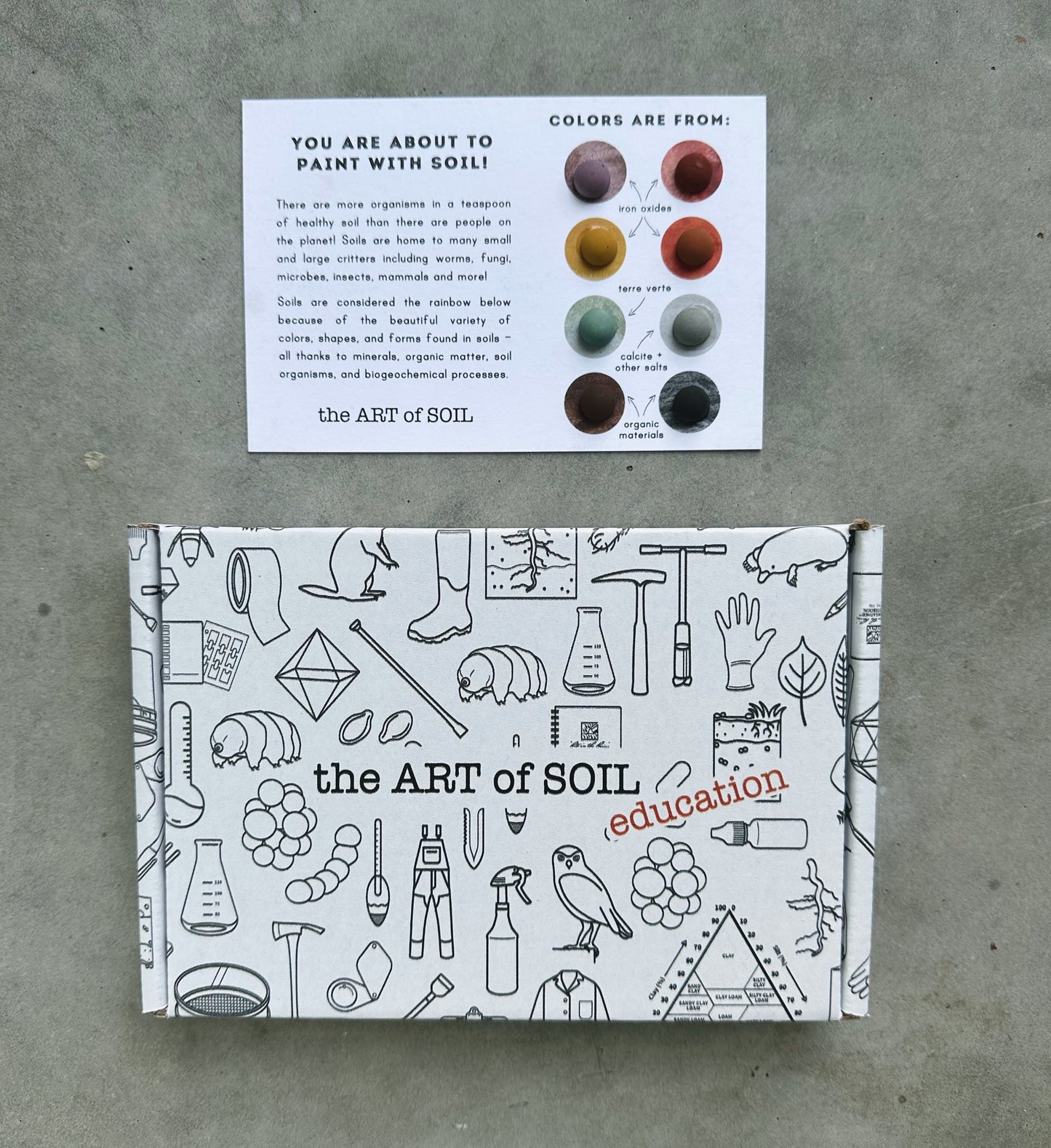 set of 4 educational mini ecopod cards