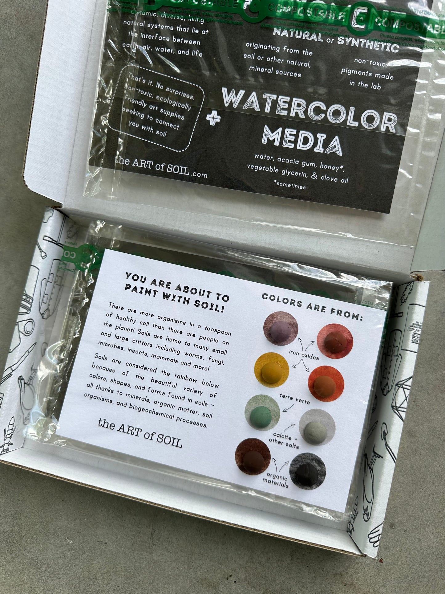 set of 4 educational mini ecopod cards