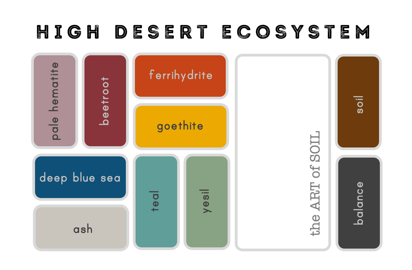 high desert ecosystem - pocket palette