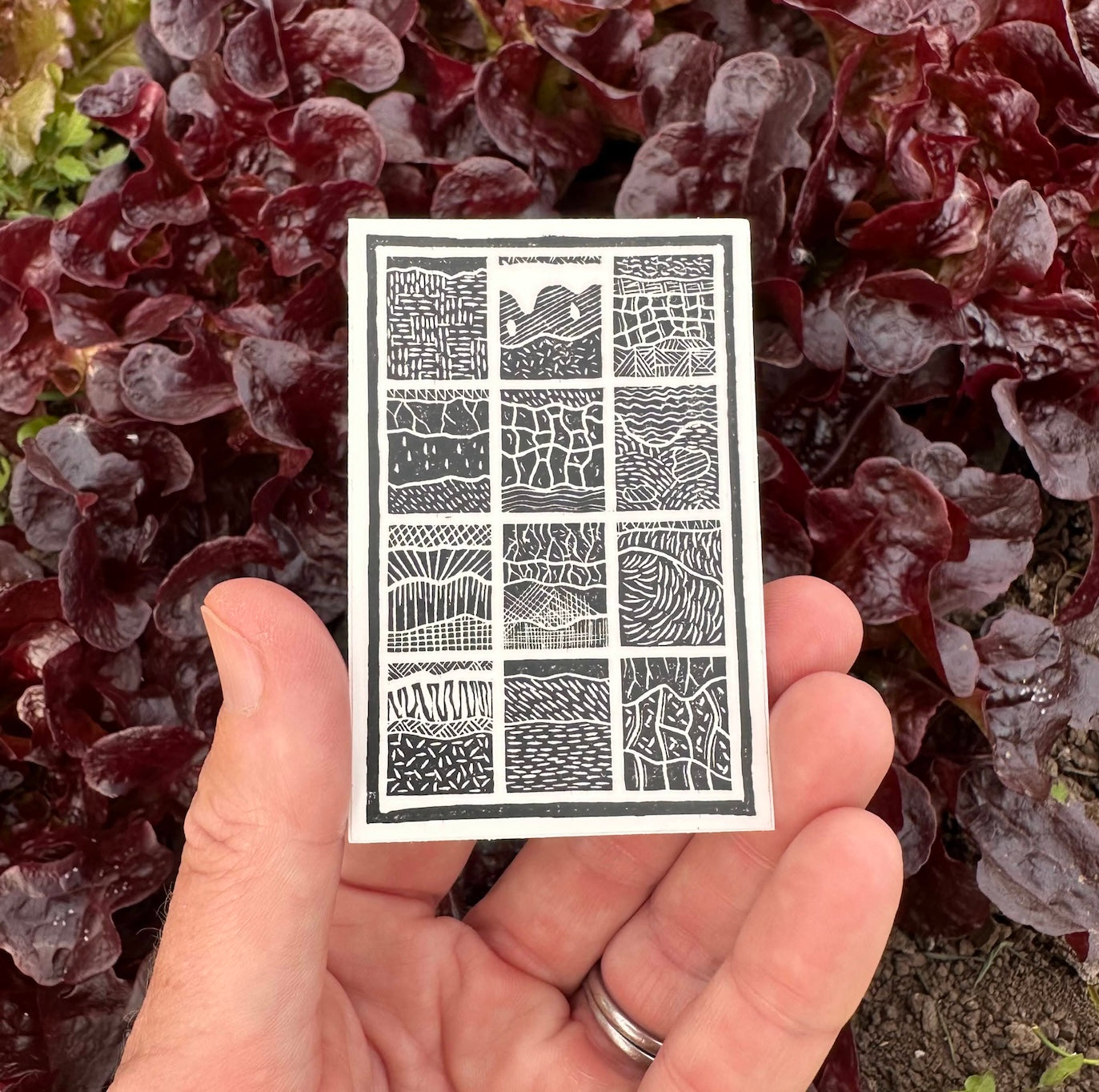soil order linocut • sticker