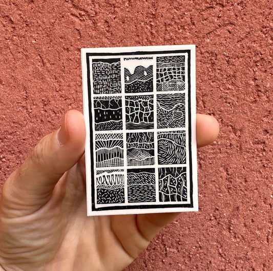 soil order linocut • sticker