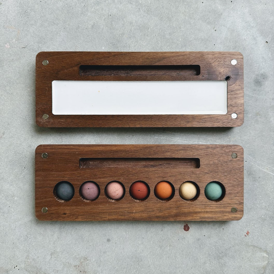 wild pigment collection in a walnut palette