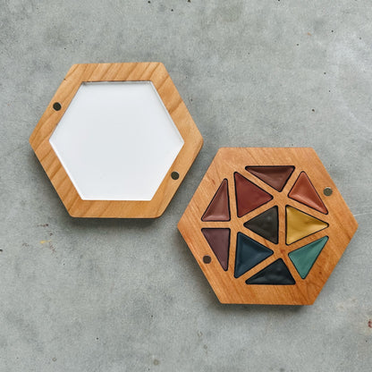 triangles in a hexagon palette