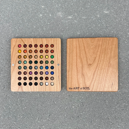 56 mini ecopods in a wooden palette
