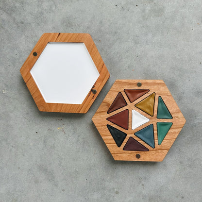 triangles in a hexagon palette