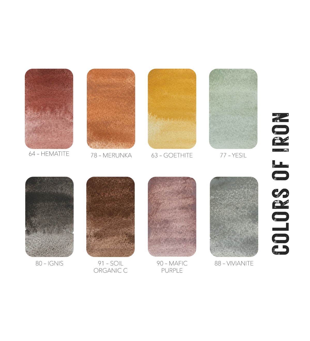 colors of iron - demi ecopod palette