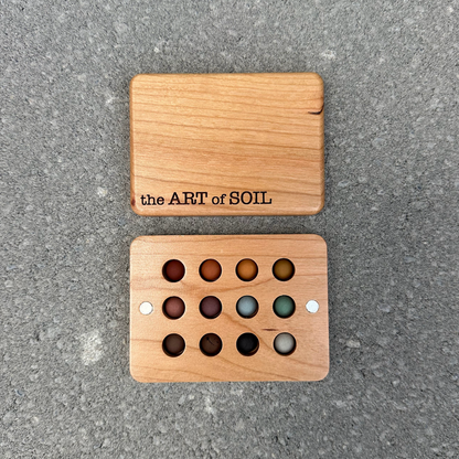 EARTHY - 12 mini ecopods in a wooden palette