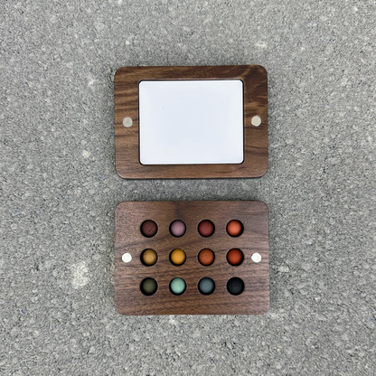 MINERAL - 12 mini ecopods in a wooden palette