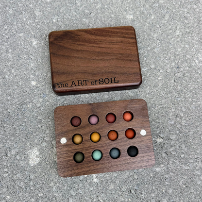 MINERAL - 12 mini ecopods in a wooden palette