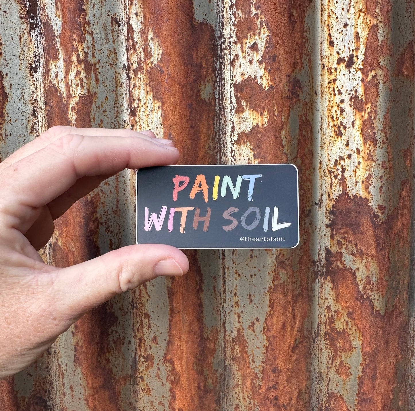 PAINT WITH SOIL • sticker