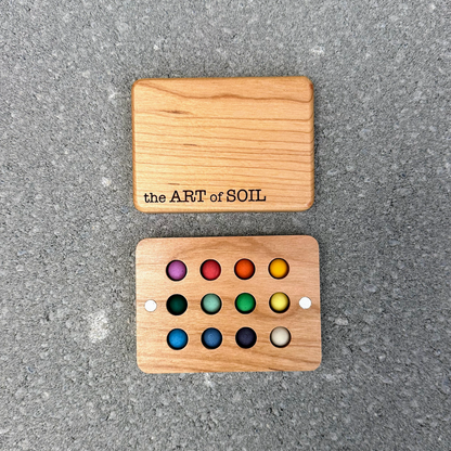 VIBRANT - 12 mini ecopods in a wooden palette