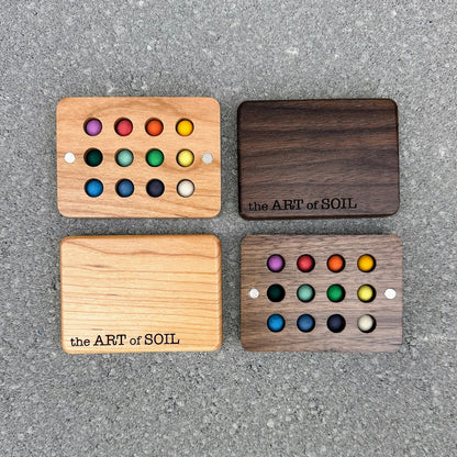 VIBRANT - 12 mini ecopods in a wooden palette
