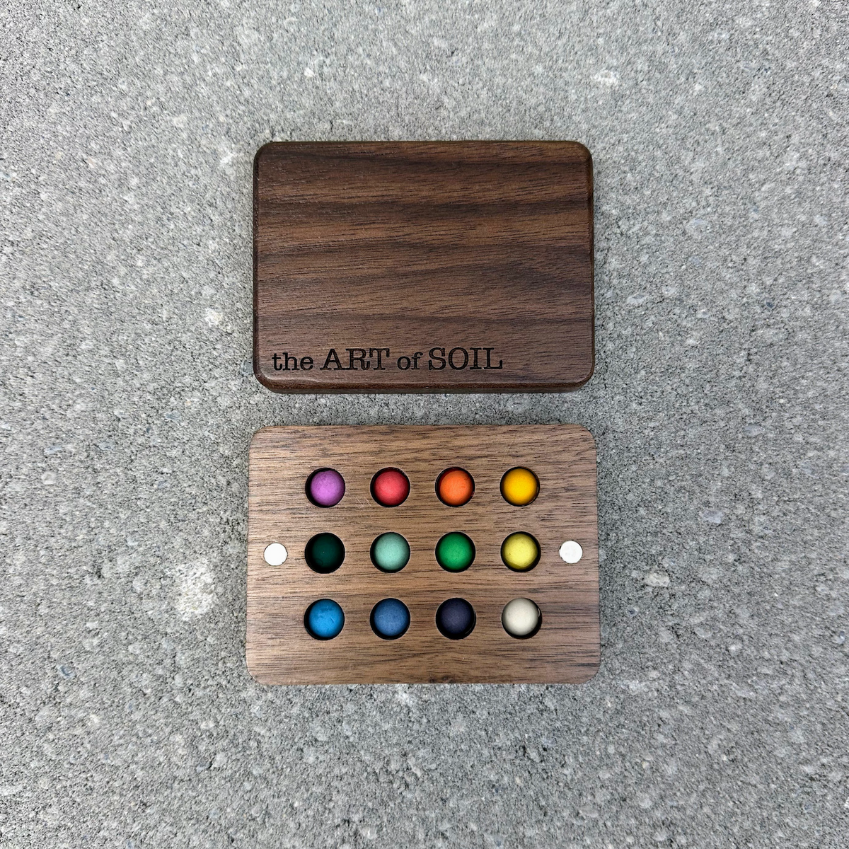 VIBRANT - 12 mini ecopods in a wooden palette