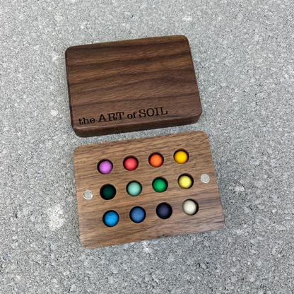 VIBRANT - 12 mini ecopods in a wooden palette