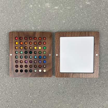 56 mini ecopods in a wooden palette
