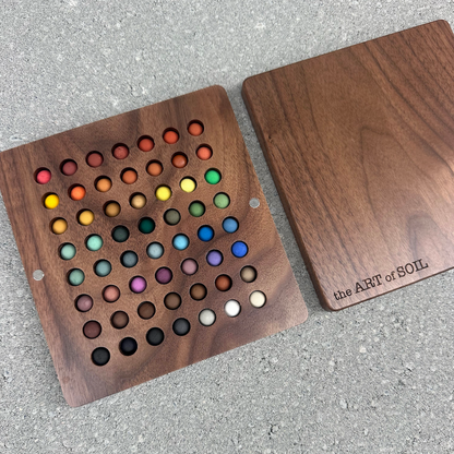 56 mini ecopods in a wooden palette